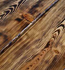 Обожженная древесина по-японски
