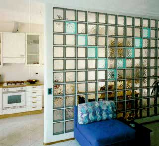 стена из стеклоблоков