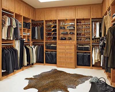 роскошная гардеробная комната