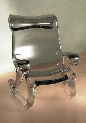 Стеклянное кресло (моллирование)